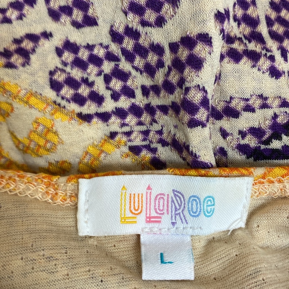 Lularoe Sarah Damask Multi Color Open Front Cardi… - image 5